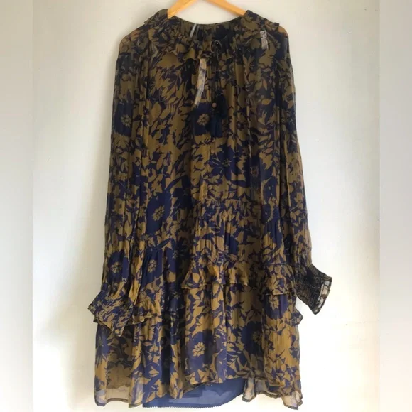ANTHROPOLOGIE The Marais Printed Chiffon Mini Dress - Picture 7 of 14